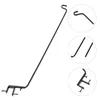 Hooks Hanger Deck Railing Garden Hanging Stake Pole Heavy Duty Metal Hangers Balcony Shepherds The