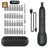 Tillbehör YOUPIN Electric Screwdriver RECHARGEABLE MINI HOME SET SCREWRIVER DRIVER multifunktion Kordlös elektrisk skruvmejsel Handverktyg