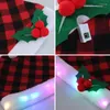 Siedziny samochodowe Covers Fashion Headrest Piękny świąteczny kapelusz z LED Light Decor 85DF