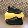 Fendien mens leather sports Best-quality running fashion Paris sports sflat shoes white and black leisure shoes.shoe