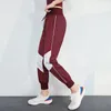 Pantalon de course VANSYDICAL pantalon de Jogging femmes Yoga Sport Gym couleur Patchwork femme entraînement Fitness entraînement pantalons longs Women1