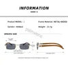 Tasarımcı Güneş Gözlüğü Kesik Kesim Gözlük Buffalo Korna Ahşap Çerçeve Kahverengi lens Moda Ins Net Kırmızı Aynı Erkekler ve Kadınlar Kutu CARTI 23SS-1 ile Vintage Toptan Satış