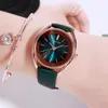 Armbandsur nektom drop top mode kvinnors klockor vattentätt läderband set för kvinnor relogio feminino