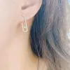 Necklace Earrings Set Trendy Dainty Initia Link Chain Choker Earring Stackable For Women Wedding Jewelry Bijoux Wholesale D1436
