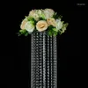 Party Decoration 10st) Wedding Table Centerpieces Decorations Crystal Flower Stand Wedding Lead Road Pillar