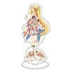 Keychains Zombie Land Saga Keychain Woman Acryl Stand Man Key Chain Holder Paren Keyring Anime Ring Llaveros Minamoto Sakura