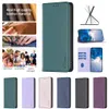 Suck Magnetic Closure Cases For Samsung A34 A54 A14 A23 A73 A13 A33 A53 A22 A32 5G S21 S23 Ultra Plus S22 A24 4G PU Leather Wallet Plain ID Card Book Holder Flip Cover Pouch