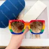 Designerskie okulary przeciwsłoneczne dla kobiet moda tęczowe okulary przeciwsłoneczne Outdoor Podróżowanie cieniowanie spolaryzowane okulary przeciwsłoneczne UV Ochrona okularów metalowe nogi lustra