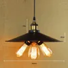 Pendant Lamps IWHD 3 Heads Lamparas Loft Industrial Lights Fixtures LED Hanging Lamp Black Iron Retro Hanglamp Home Lighting