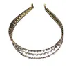 Bling Kristall Haarband Clip Strass Vielseitige Haarnadel Koreanisch Beliebtes Hoop Haarband Volldiamant Layered Iced Out Haarspange Friseurschmuck Zubehör