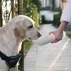 إكسسوارات Xiaomi Youpin Pet مصاحبة للضغط على الماء شفافًا محمولاً كوب مياه مياه في الهواء الطلق وموزع مياه الكلاب