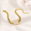 18 -karatowy luksusowy designerski naszyjnik dla kobiet marka list Choker grube łańcuch naszyjniki biżuterii