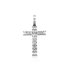 Baguette Cz Stone Large Cross Jesus Pendant Necklace Micro Set Cubic Zircon Real Gold Plated Mens Women's Hip Hop Jewelry Aesthetic Crystal Collier Gifts For Men Women