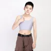 Moldeadores de mujer Tomboy Chest Binder Les Lesbian FTM corsé moldeador transpirable Trans Tank Top chaleco hebilla corta sujetador de pecho de talla grande