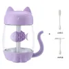 Luftfuktare luftfuktare LED -ljus tecknad katt cool dim usb luftfuktare ultraljudsbil diffuser fräschare arom för barn spädbarn barnkammare