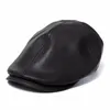 Целые менедреи плющ-кепку Faux Leather Bunnet Bunneboy Beret Cabbie Gatsby Flat Golf Hat195T