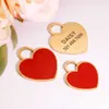 Personlig katthund-ID-taggar Heart Shape Dog Cat Name Tag Anpassad graverad Anti-Lost Pendant Pet Dog Collar Accessories L230620