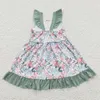 Girl Dresses Gilrs Dress Kids Boutique Wholesale Clothing Skirts Children Short Sleeves Fashion Twirl