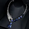 Necklace Earrings Set Zlxgirl Jewelry Leopard Animal With Earring Zirconia Sets Women's Fine Wedding