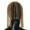 ブリングロングタッセルクリスタルヘアドレスチェーンデコレーションヘアクリップパーソナライズされたヘアピンパンクメタルラインストーンアクセサリーヘッドウェアウェアヘッドドレスジュエリー