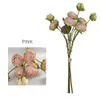 Fiori decorativi Cravatta a mano Lulian Puntelli di tiro Simulazione Focus Edge Bouquet di peonia Soggiorno Decorazione della casa Peonie artificiali finte