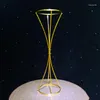 Party Decoration Flower Pillar Gold Metal Stand Vacker form Frame Wedding Table Centerpiece Event Yudao1455