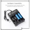 Carregador de Chargers 4.2V Quatro slots Bateria de liion USB carregamento independente eletrônico portátil 10440 14500 16340 16650 14650 18350 1850 DHRYL