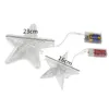 Decorazioni natalizie Battery Power Star Night Light Lampada a cinque punte Tree Top per la festa di Natale Wedding Fairy Room Decorazione ghirlanda all'aperto