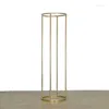 Party Decoration 12pcs)Wedding Gold Metal Flower Stand Tall Column Table For Wedding Event 1485