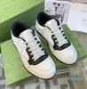 2023 Freizeitschuhe Leder-Sneaker-Schuh mit Wellenmund Tiger Web-Print Vintage Trainer Mann Frau