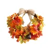 Dekorative Blumen 2023 Holz Wandbehang Dekoration Girlande Künstliche Rose Blume Hoop Kranz für Hochzeit Hintergrund Blumen