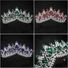 Hair Jewelry Kmvexo European Design Crystal Big Princess Queen Crowns Marriage Bridal Accessories Bride Tiaras Headb Dhgarden Dhj7K