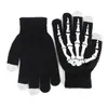 Fashion-Winter Full Finger Unisex Knitted Skeleton Gloves Ghost Bone Touch Screen225H