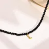 Подвесные ожерелья моды Custom A-Z 26 букв Подвески высококачественные хрустальные золотые ожерелья для женщин Ювелирные изделия для женщин