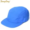 Dongking New 5 Phanels Classic Baseball Cap Short Brim Cap Taslon Splash Proof Fabric Quick Dry Dry Hat Flat Big Lig LJ22586