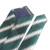 Bow więzi Zielone pasiastki krawat na przyjęcie weselne chłopcy garnitury garnitury szyi krawat chude mężczyźni kobiety noszą gravatas