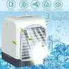 Fans Portable Mini Desktop Air Conditioner USB Small Fan Cooling Humidifier Aromatherapy Air Cooler With Ice Water Tank