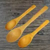 Dinnerware Sets Small Bamboo Spoon Honey Jam Children's Mini Long Handle Baby Creative Coffee Stirring