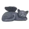 Nagrobek Pet Memorial Dog Tombstone Grobowiec Grób Grave Cat Stone Forever My Guardian Angel Garden Tribute Statue Ornament Decor Pamięć