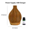 Appliances Essential Oil Diffuser Rattan Aroma Mist Humidifiers Aromatherapy Diffusers With Waterless Auto ShutOff Protection For Home