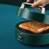 Apparater 220V Electric Breakfast Machine Sand Waffle Maker Bread Toaster Mult Cooker Panini Press Avtagbara nonstick -plattor