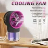 Fans 2022 Cooling Fan Mist Air Conditioner Fan USB Laddningsbar kontakt i fläkt Luftkylare Sprayfuktare Elektrisk fläkt för hemmakontor