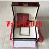 Luxury High Quality Boxes Topselling Red Nautilus Original Box Papers Card Wood Handväska för Aquanaut 5711 5712 5990 5980 Watch Box235H