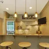 Pendelleuchten Nordic Individuelle Retro Vintage Kupfer Glas Lichter Postmoderne einfache Küchenarmaturen Wohnzimmer Restaurant Leuchte