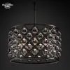 Spencer Round Chandeliers Modern Retro LED Glass Black Raindrop Pendant Light Fixture For Living Room Sovrum Matsal Hängande lampor