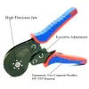 Alicate de crimpagem elétrica Tang Alicate manual AWG285 = 0,0816 mm2 Conjunto de braçadeiras de precisão Ferramentas de crimpagem de terminal tubular Mandíbulas de alta precisão