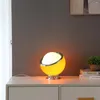 Lâmpadas de mesa Radar nórdico LED Glass Desk Art Art Bedra Lâmpada Verde Amarelo para o quarto Decoração da sala de estar