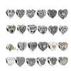 925 Sterling Silver Dangle Charm Mother's Day Gift Heart Shaped Bow Shaped Wings Bead Fit Pandora Charms Bracelet DIY Jewelry Accessories