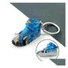 Schlüsselanhänger Designer Kreative Schuhkette Farbmuster Sneaker Anhänger Ring Modetasche Amerikanische Puppe Schuhe Spielzeug Drop Lieferung Schmuck Dh6Jc