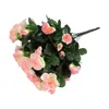 Flores decorativas Azaleas de imitação de alta imitação Bouquet Peony Home Furnishings Simulação